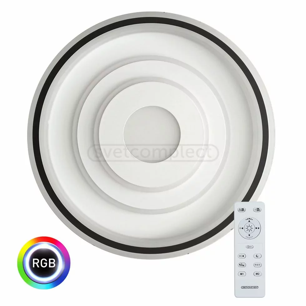 Светильник светодиодный СВЕТКОМПЛЕКТ LED ACR 485 3R RGB 85W RC белый  з пультом ДУ 
