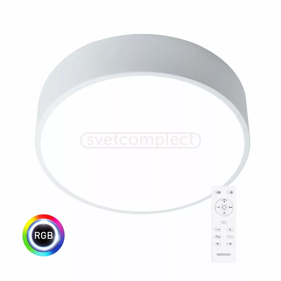 Світильник світлодіодний СВЕТКОМПЛЕКТ PL 400 OP 50W RGB WH білий з пультом ДУ