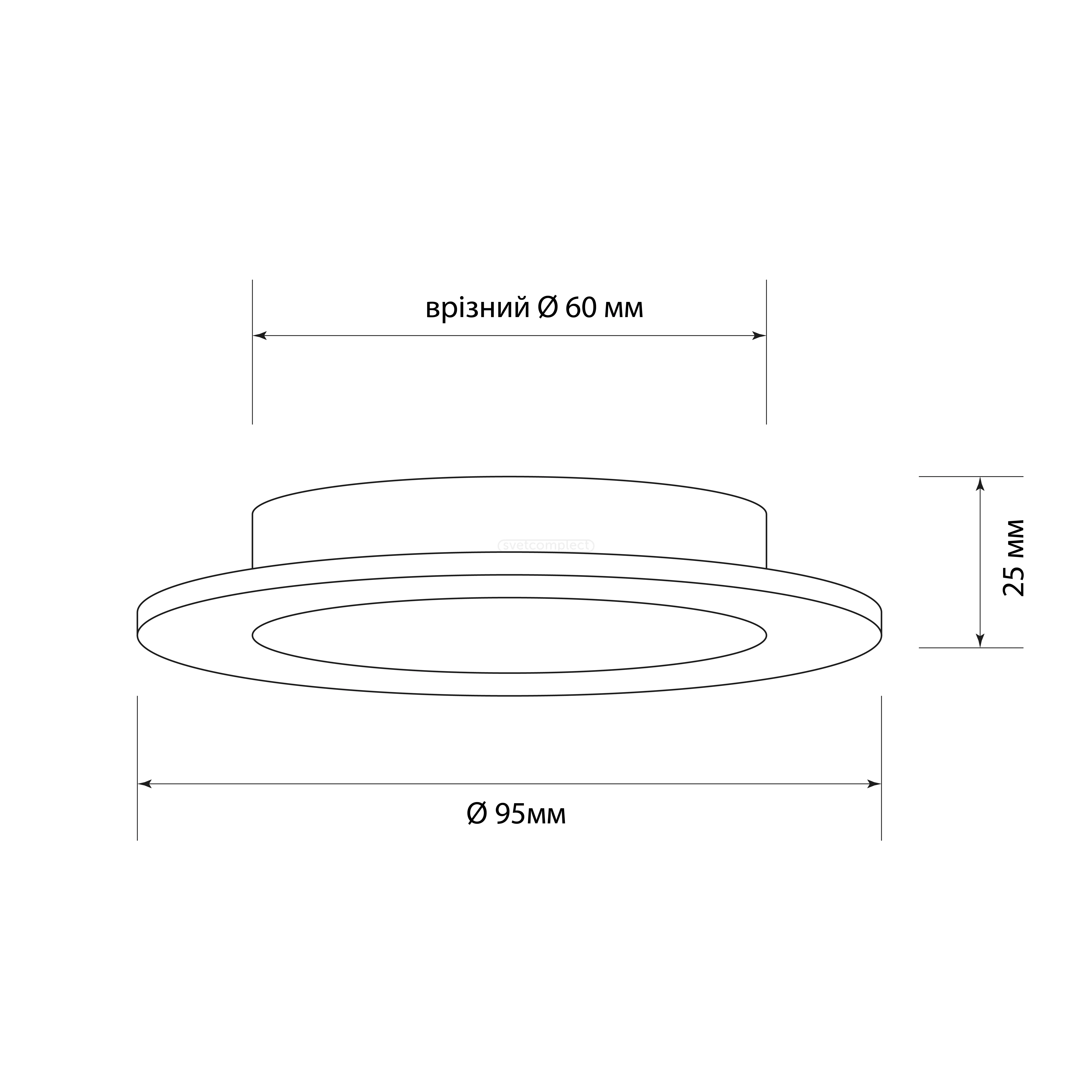 Світильник точковий AS 9502 MR16 SWH