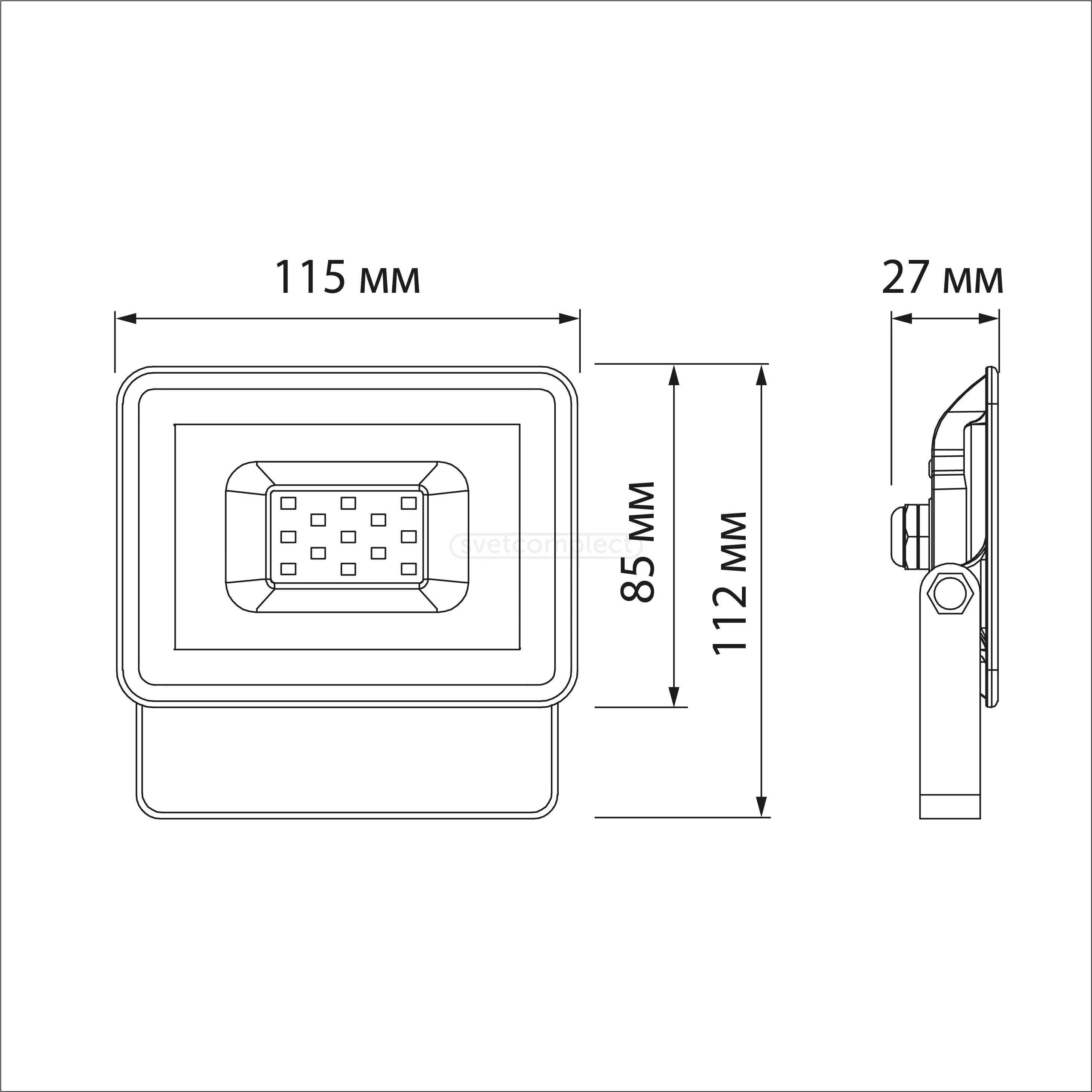 Прожектор LED FL-FP 010 SMD 10W 6500K