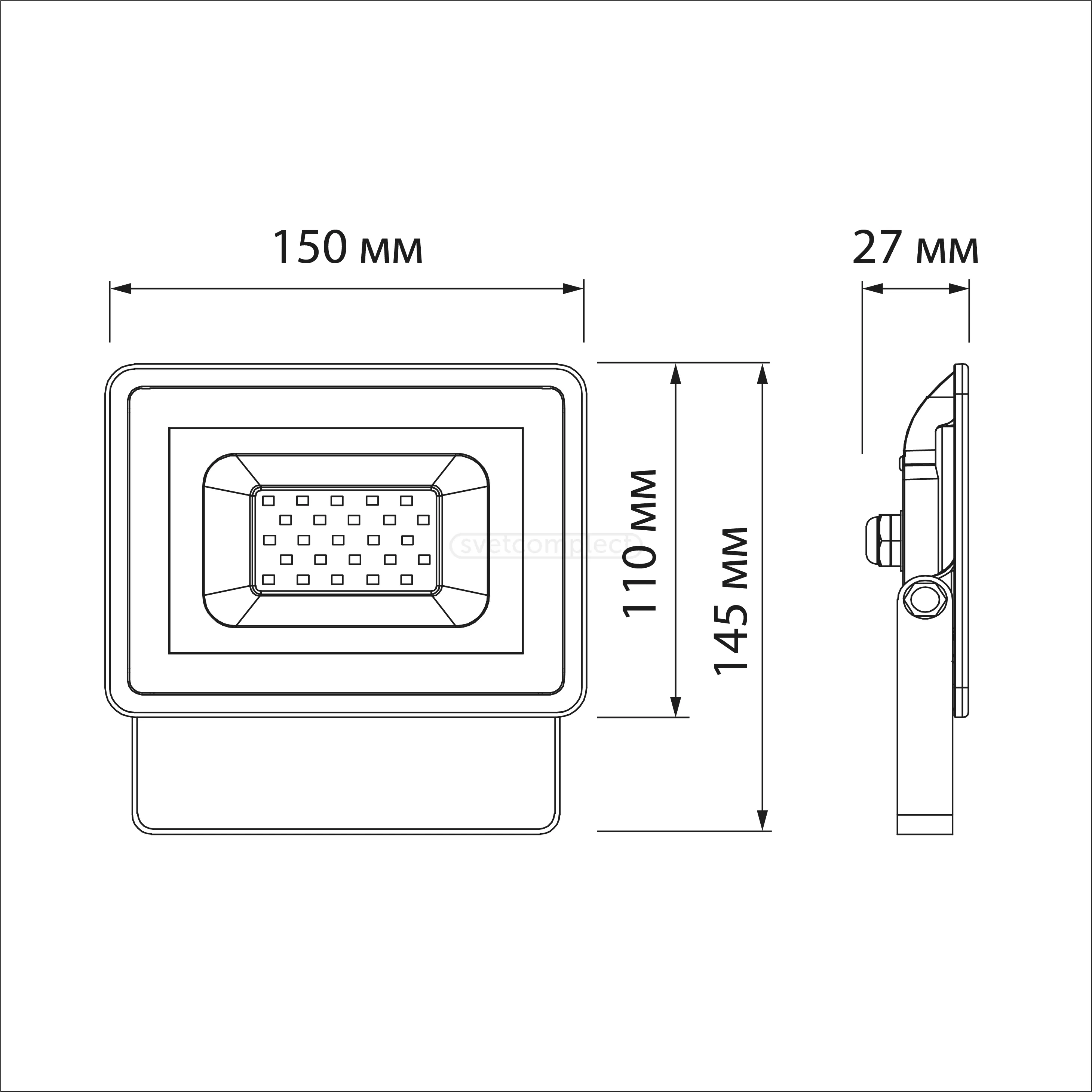 Прожектор LED FL-FP 020 SMD 20W 6500K