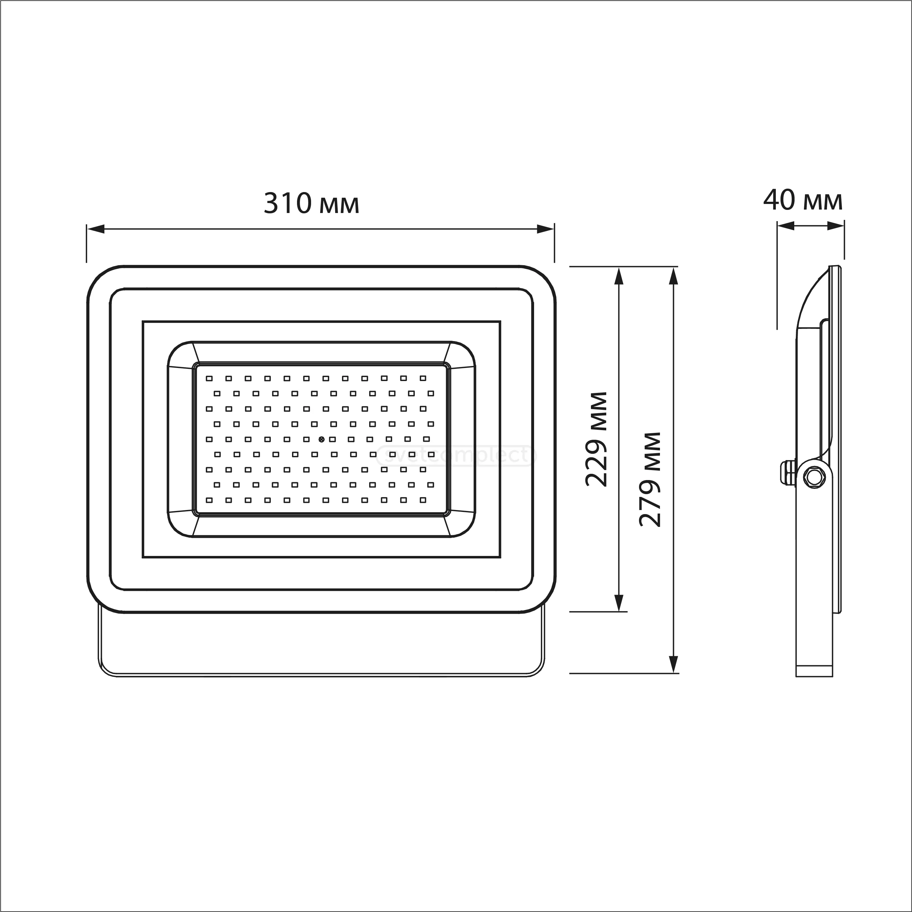 Прожектор LED FL-FP 020 SMD 100W 6500K