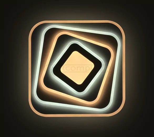 Світильник світлодіодний ACRYLIC 05 A RGB 110W WH RC з пультом ДК