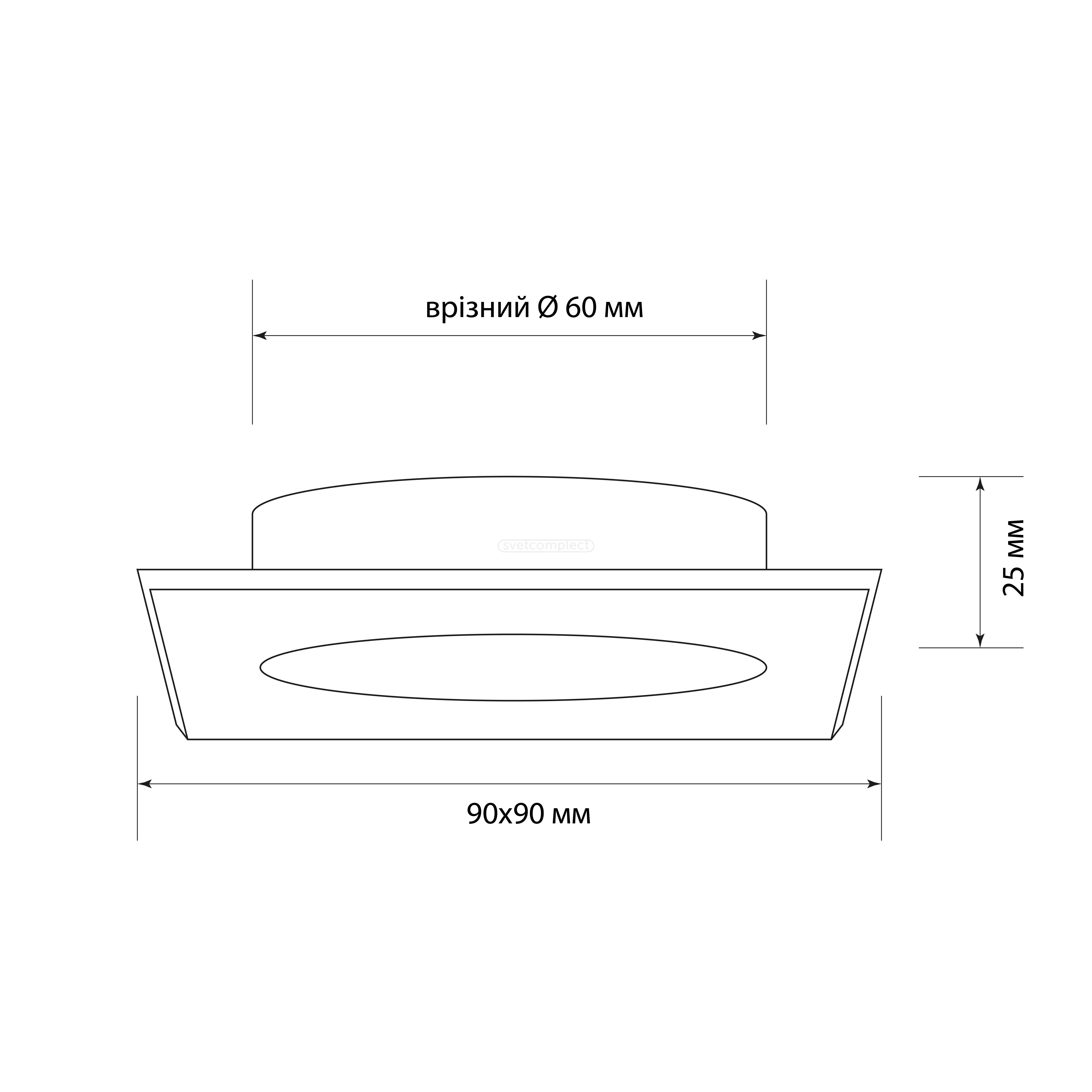 Світильник точковий AS ACR S 9025 SWH
