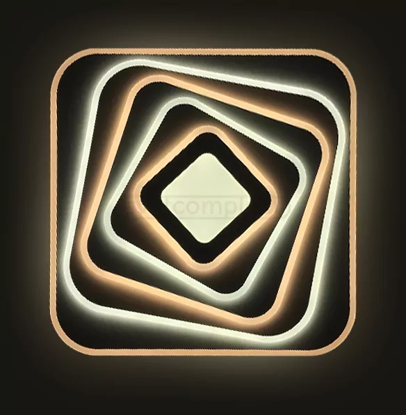 Світильник світлодіодний ACRYLIC 06 A RGB 140W WH RC з пультом ДК