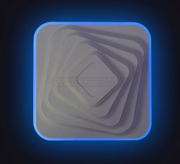 Світильник світлодіодний ACRYLIC 06 A RGB 140W WH RC з пультом ДК