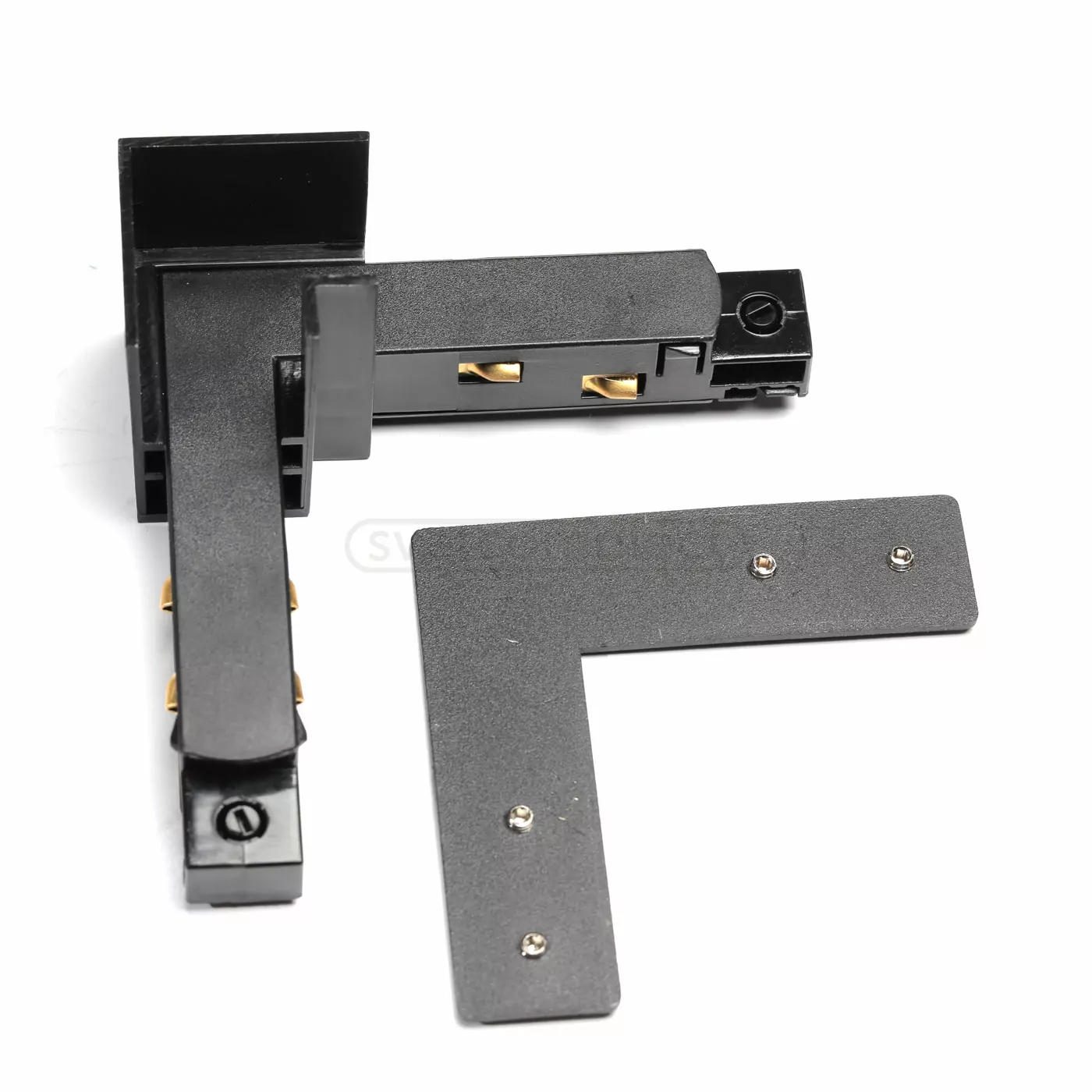 З’єднувач кутовий 90◦ для шинопровіду трекових систем LIGHT SET LSCR-CON 90-26 чорний