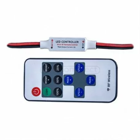 Диммер мини RF101 DC12/24V, 6А (радиосигнал)