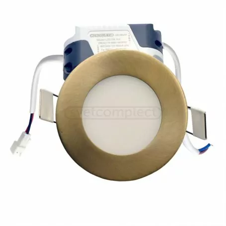 Светильник диодный DL 04 LED 4W R 6000K АВ бронза