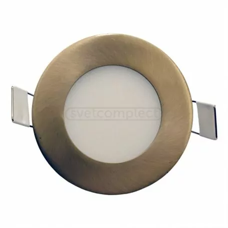 Светильник диодный DL 04 LED 4W R 3000K АВ бронза