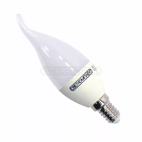Лампа світлодіодна LED CA37 E14 A 7W 3000K