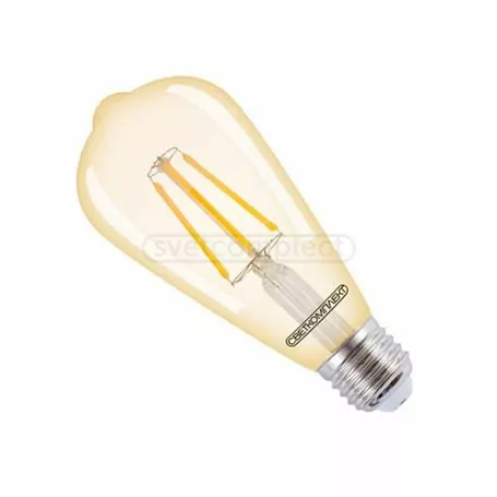 Лампа светодиодная LED FLST64 E27 2500K FR GOLD