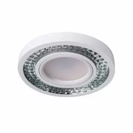 Светильник точечный декоративный LED SVC 951 clear+white с диодной подсветкой