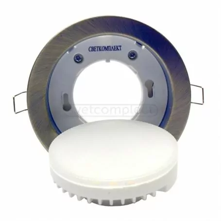 Світильник діодний LED GX53 AB бронза 3000K Світильник діодний LED GX53 AB бронза 3000K