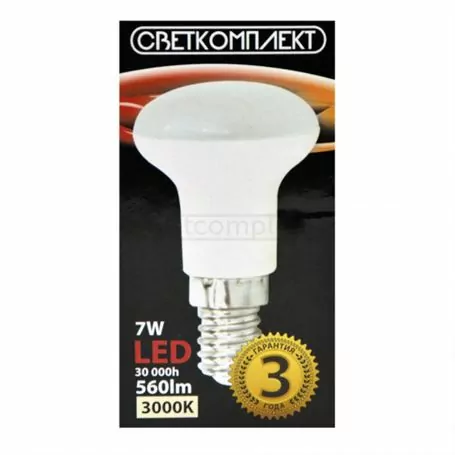 Лампа світлодіодна R50 7W 3000K E14 220V