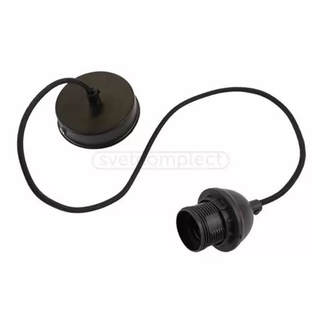 Подвес Standart 001 E27 1x40W BK Чорный 1м Метал