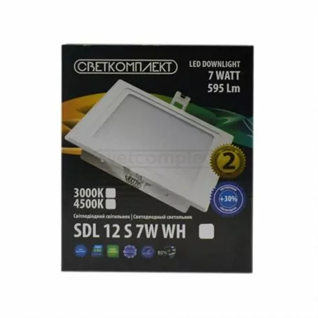 Светильник диодный SDL 12S 7W 3000К
