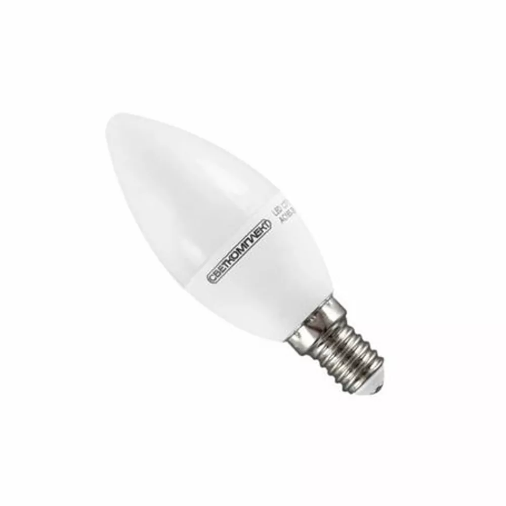 Лампа світлодіодна LED C37 E14 A 5W 3000K White  Box