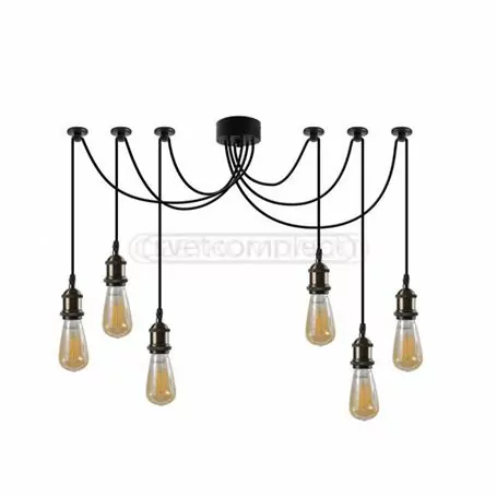 Люстра підвісна TERNAVA 11206 E27 6X40W AB Бронза LIGHT SET