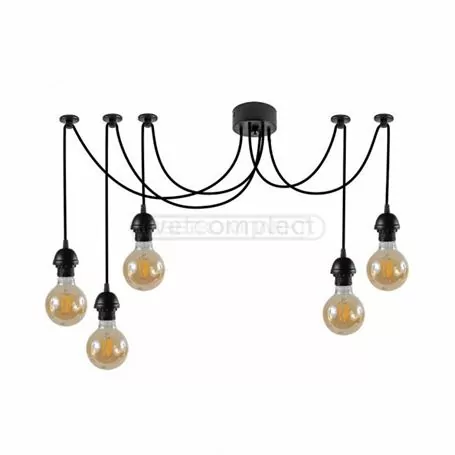 STANDART 1205 E27 5X40W BK Чорний павук