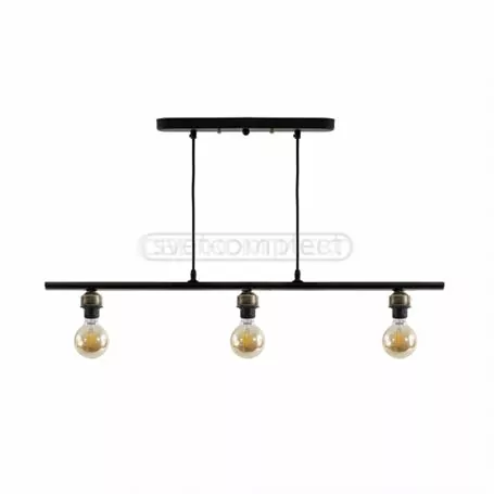 LOFT RL 413/подвес  E27 3x40W BLACK + AB