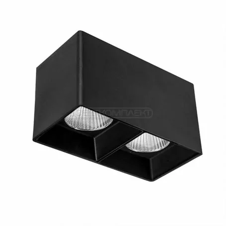 Светильник LED потолочный СВЕТКОМПЛЕК DL-SQ 102S 20W 4000K BK