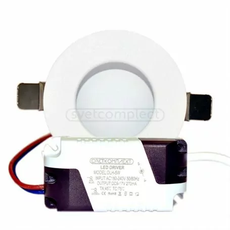 Светильник диодный DLH-05R 5W HW 3000K (скрытый свет) Светильник диодный DLH-05R 5W HW 3000K (скрытый свет)