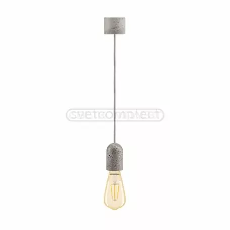 Підвіс СВЕТКОМПЛЕКТ LOFT 013 E27 1X40W 1,5м Б сірий