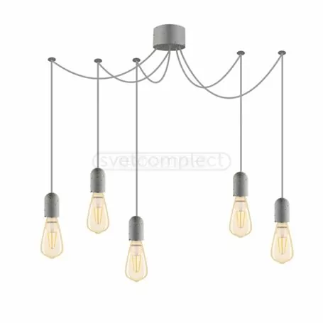 Підвіс СВЕТКОМПЛЕКТ LOFT Павук 11405 E27 5X40W 5х2м Б сірий Підвіс СВЕТКОМПЛЕКТ LOFT Павук 11405 E27 5X40W 5х2м Б сірий