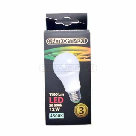 Лампа світлодіодна LED A60 E27 A 12W 4500К Лампа світлодіодна LED A60 E27 A 12W 4500К