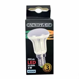 Лампа світлодіодна LED R39 E14 A 3W 4500К