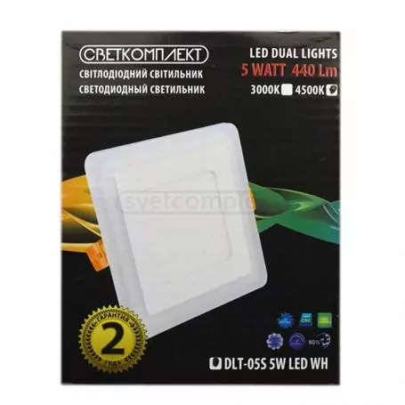Світильник діодний DLT-05S 5W HW 4500K Світильник діодний DLT-05S 5W HW 4500K