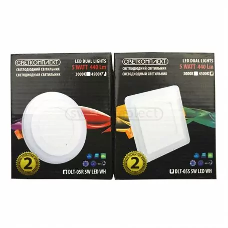 Світильник діодний DLT-05S 5W HW 4500K Світильник діодний DLT-05S 5W HW 4500K