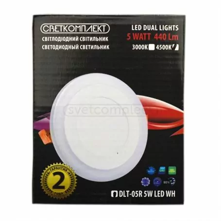 Светильник диодный DLT-05R 5W HW 4500K