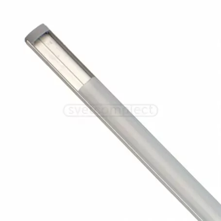 Профіль прямий анодований, алюміній 2м. + лінза