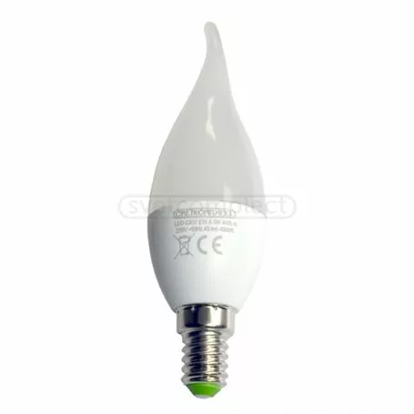 Лампа світлодіодна LED CA37 E14 A 5W 4500К