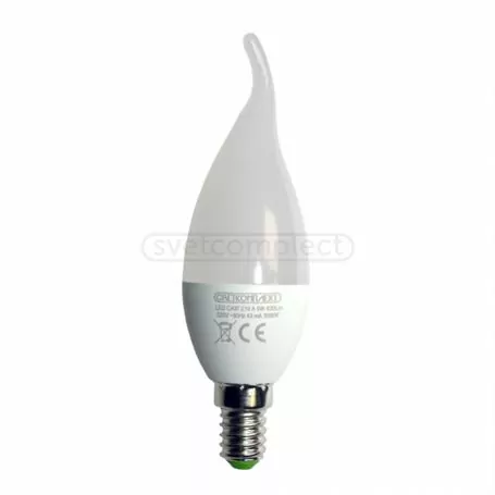 Лампа світлодіодна LED CA37 E14 A 5W 3000К Лампа світлодіодна LED CA37 E14 A 5W 3000К