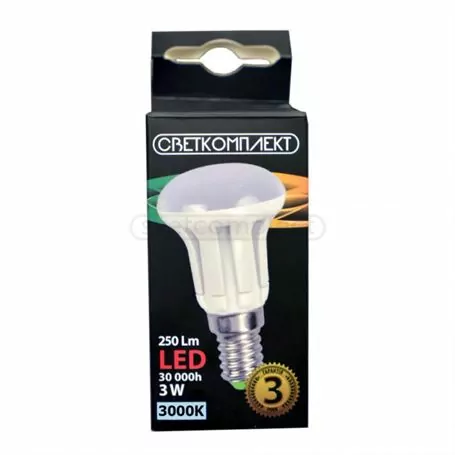 лампа светодиодная LED R39 E14 A 3W 3000K