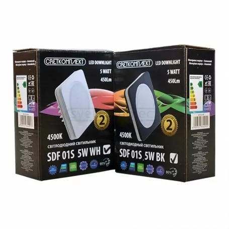 Светильник диодный SDF 01S 5W WH 4500K белый
