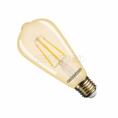 Лампа FIL СВЕТКОМПЛЕКТ VII FLST64 6W E27 2500K GOLD