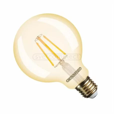 Лампа FIL СВЕТКОМПЛЕКТ VII FLG95 6W E27 2500K GOLD