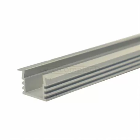 Профиль врезной 12мм. анодированный, алюминий 2м. + линза