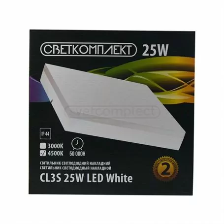 Світильник діодний накладний CL3S 25W LED 4500K