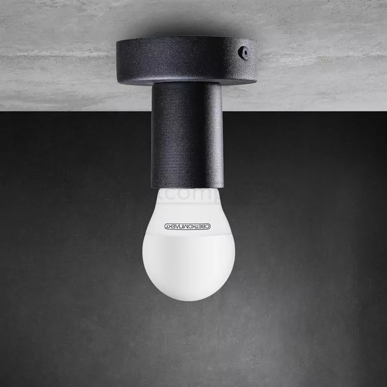 Светильник накладной AS 8890 Е27 1x40W BK черный