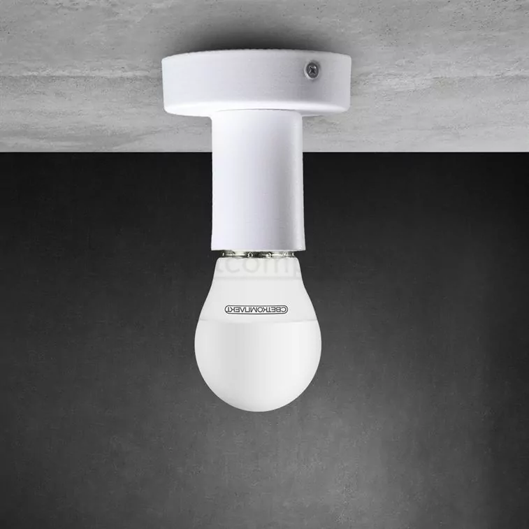 Светильник накладной AS 8890 Е27 1x40W WH белый