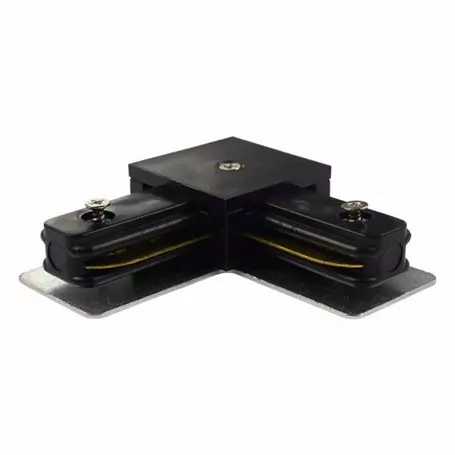 Кутовий з'єднувач 1-фазнйый HH-204-90° BK Чорний