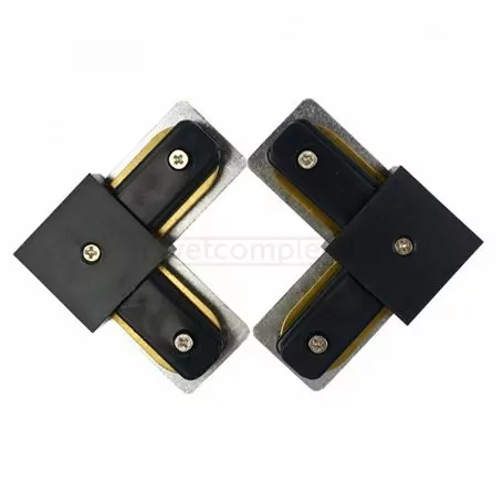 Кутовий з'єднувач 1-фазнйый HH-204-90° BK Чорний