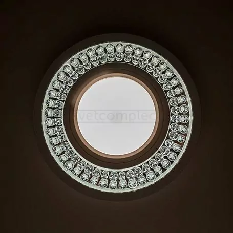 Світильник точковий LED декоративний LED SVC 951 clear+white з діодною підсвіткою Світильник точковий LED декоративний LED SVC 951 clear+white з діодною підсвіткою