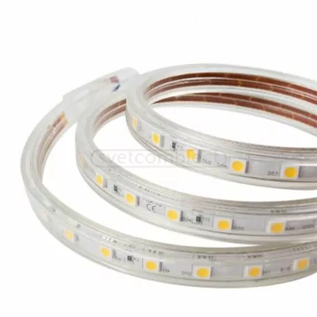 220V-5050-60 led strip-3000К Warm White