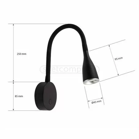 Подсветка светодиодная LED WL 511 5W 4100K Black Подсветка светодиодная LED WL 511 5W 4100K Black